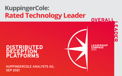 Acalvio’s ShadowPlex Product Named a Leader in Deception Technologies by KuppingerCole; Achieves Highest Security Rating
