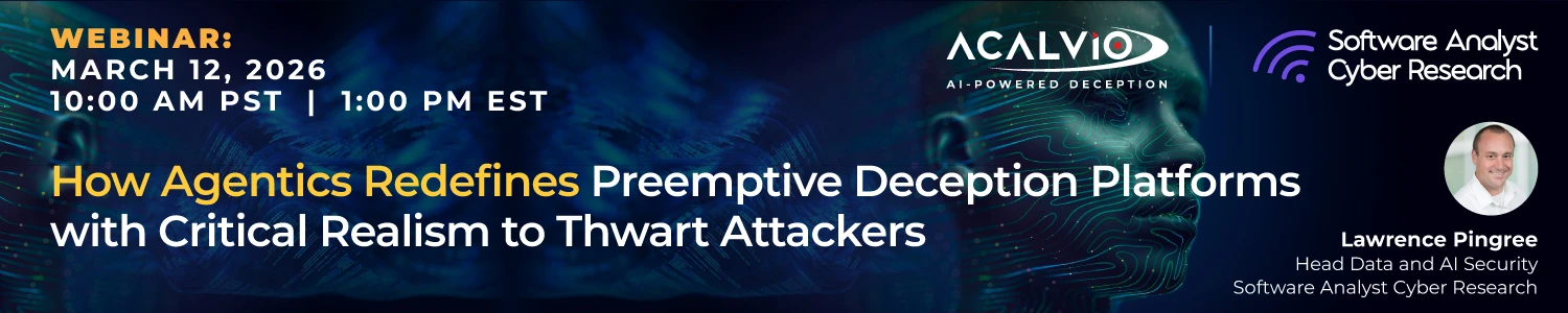 Webinar: how agentics redefines preemptive deception platforms banner