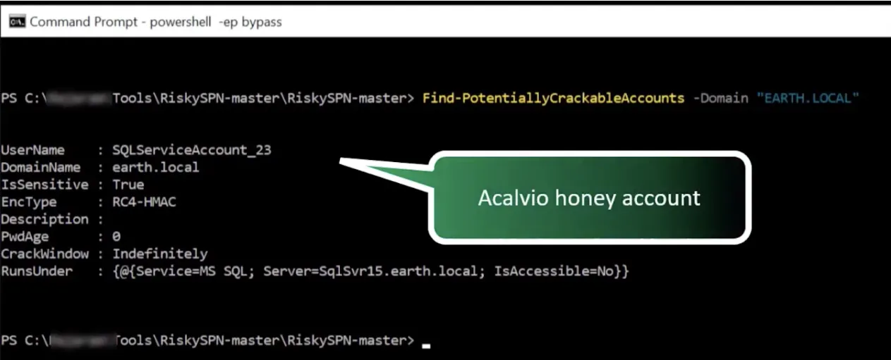 acalvio-honey-account