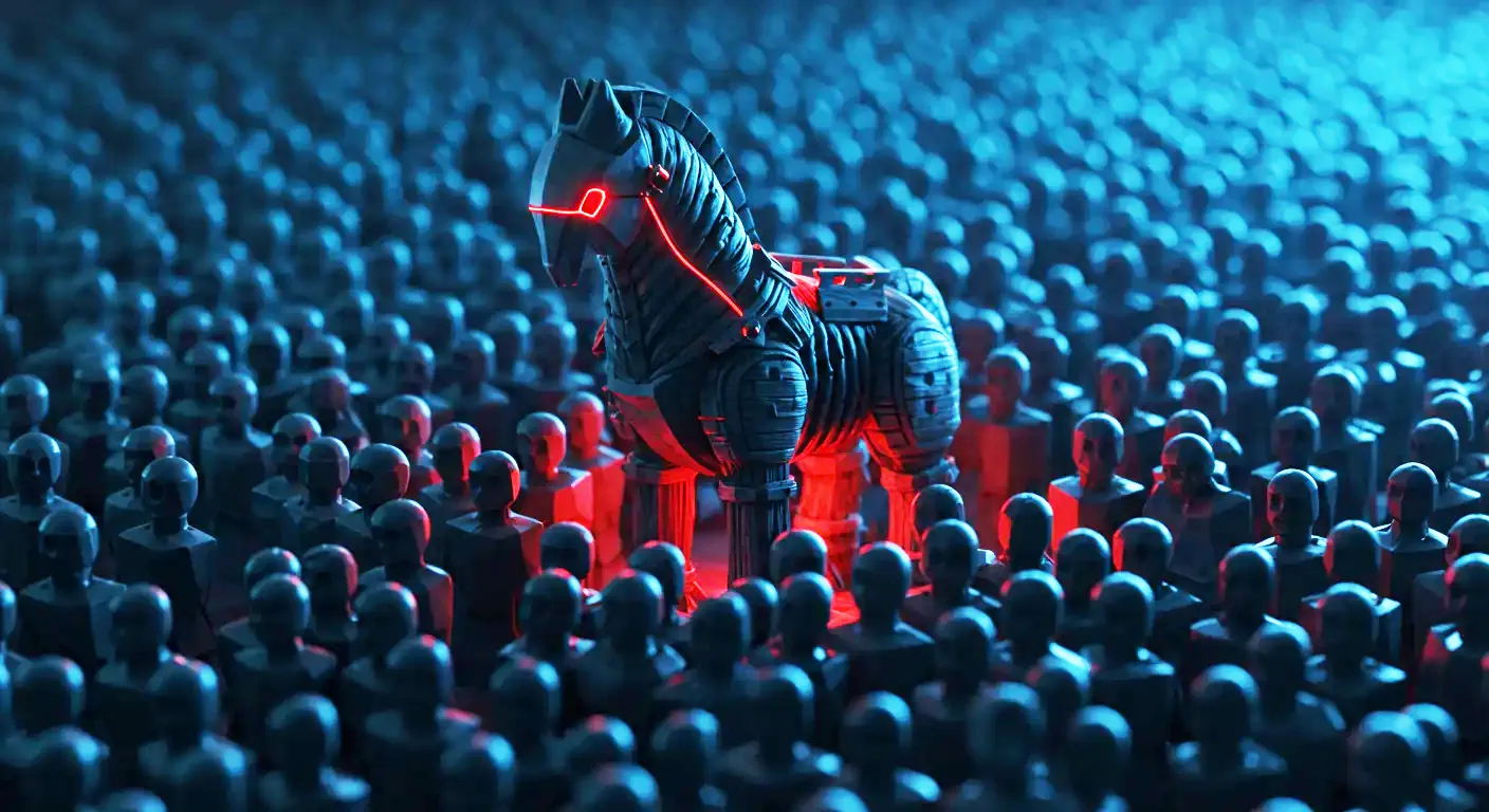 Deceptive Credentials represented as a Trojan Horse amongst other credentials.