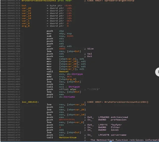 lateral movement of emotet